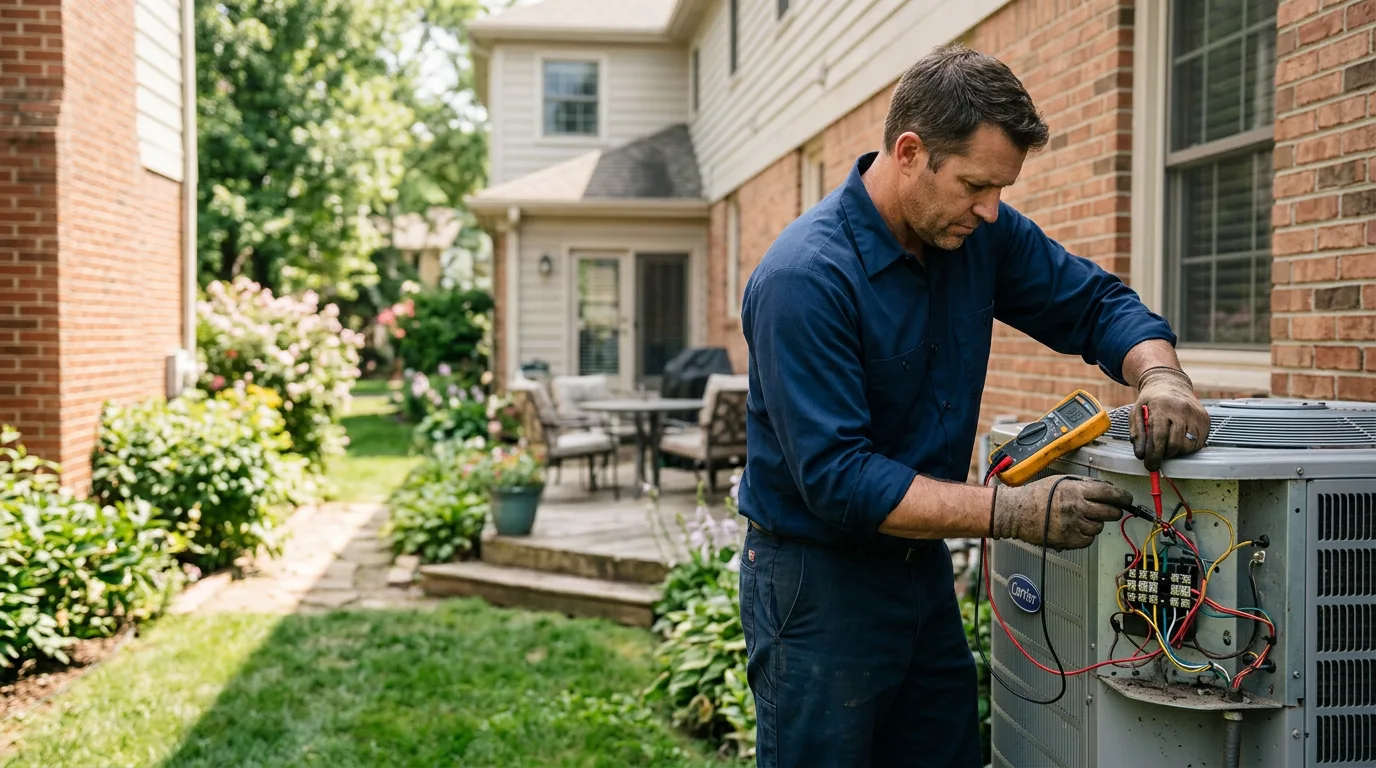HVAC technician working near Wesley Chapel, FL